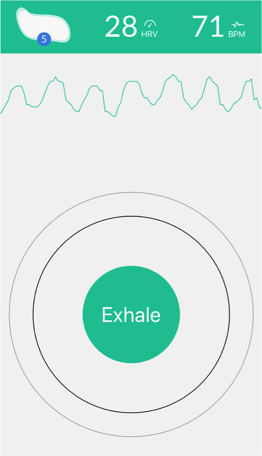 Building healthier habits with real time HRV feedback
